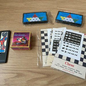 -7 airline TRAVEL GAME Lufthansa Kuwait airways chess Lego Chinese checker Chess